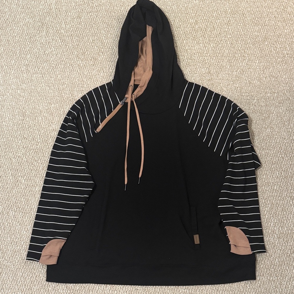 Maurices Black and Tan Hoodie